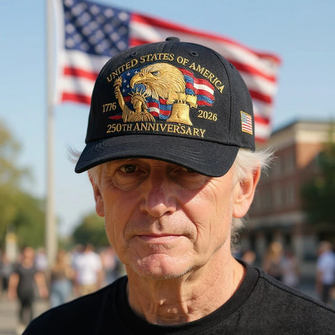 USA Marine Corps 250th Anniversary Baseball Cap Retro Washed Sports Hat Patriotic Trucker Hat for Men Women Veterans Enthusiasts